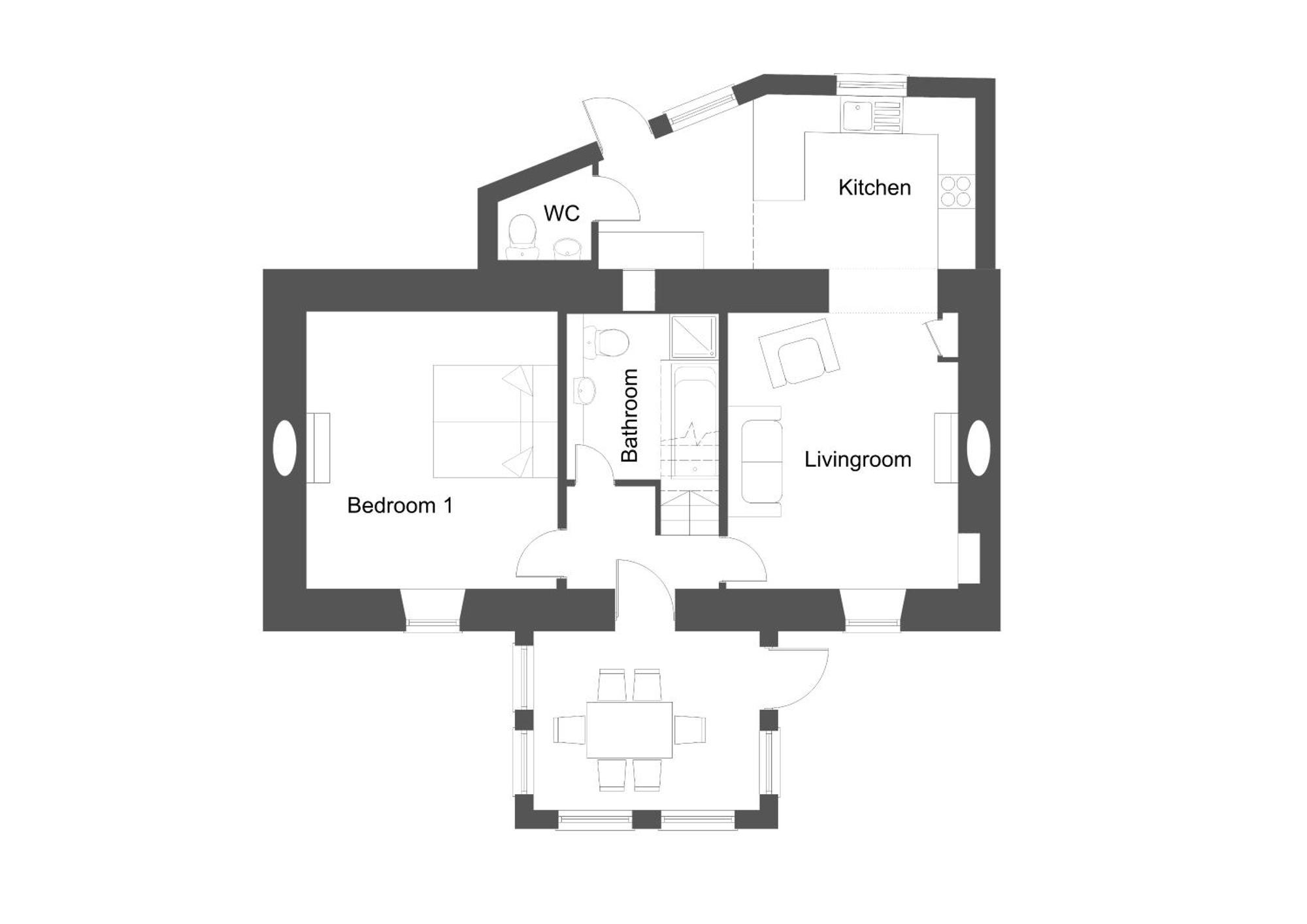 Mike'S 3-Bedroom Countryside Cottage Alness Exterior photo